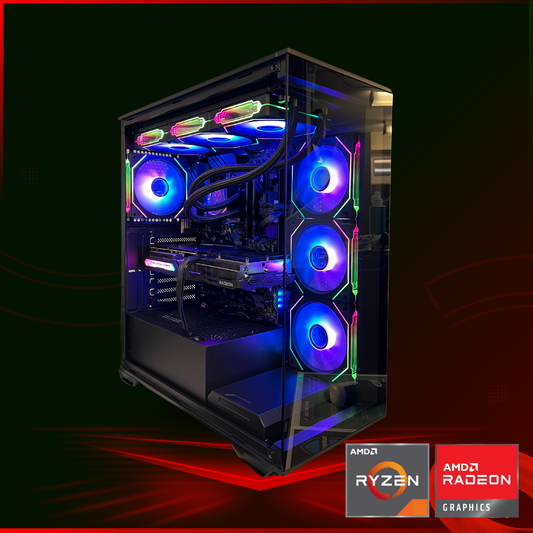 BearMetal Gaming Fullmetal - Ryzen 7 5700X, 32GB RAM, 1TB SSD, RX 7600, Gaming Desktop