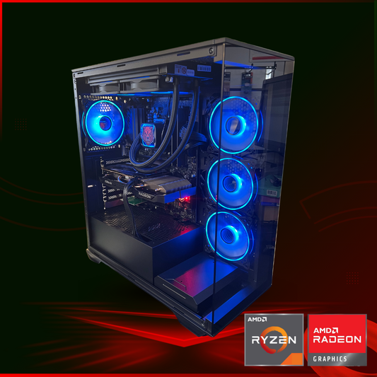 BearMetal Gaming Fullmetal - Ryzen 7 5700X, 32GB RAM, 1TB SSD, RX 7600, Gaming Desktop