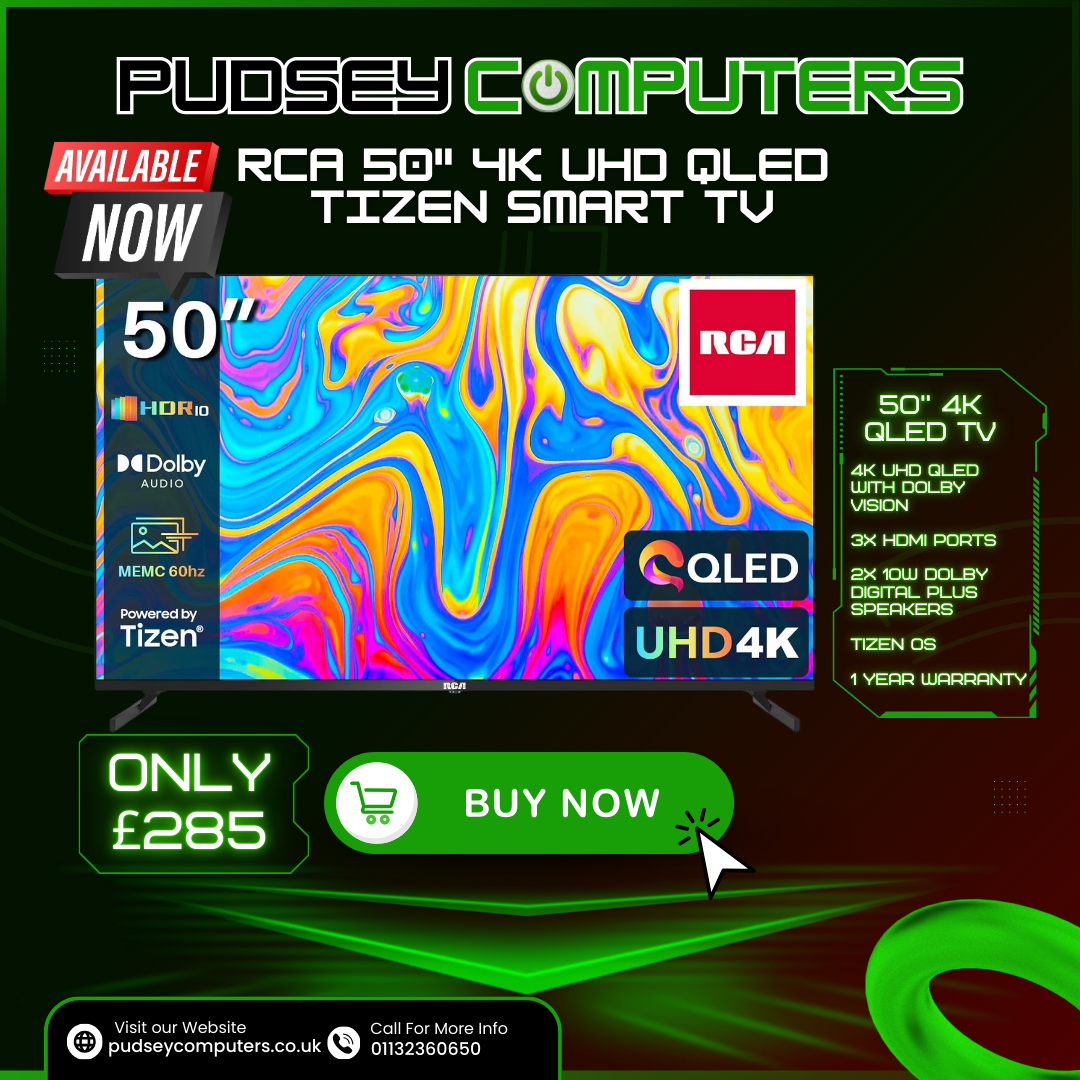 RCA 50" 4k UHD QLED Tizen Smart TV