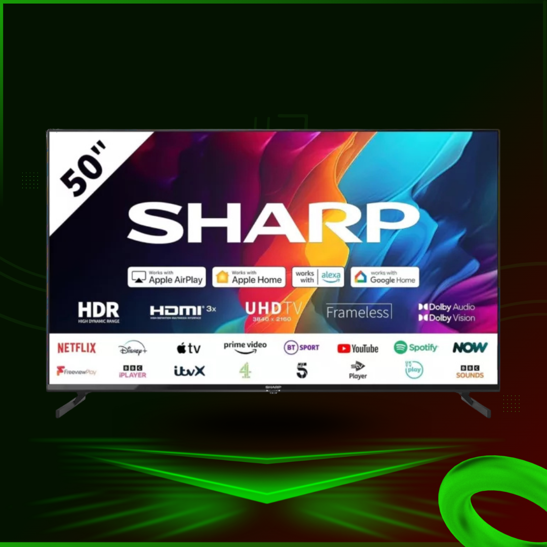 Sharp 50" 4k UHD Roku Smart TV