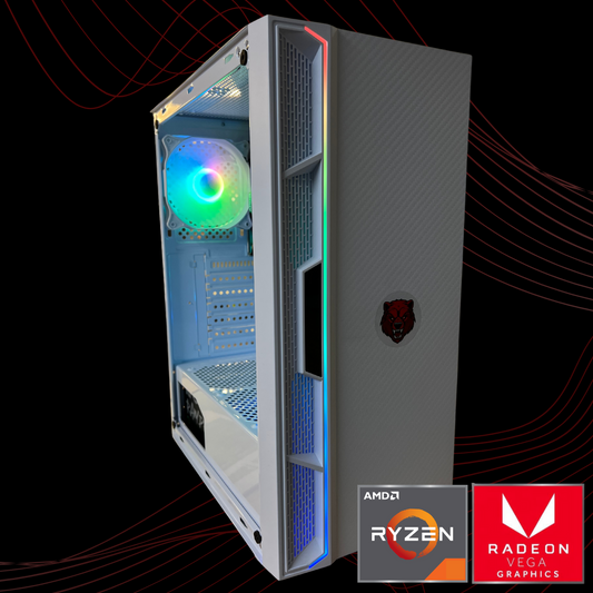 BearMetal Gaming Adventurer - Ryzen 3, 8GB RAM, 256GB SSD, Radeon Vega Graphics, Gaming Desktop *CLEARANCE*