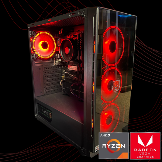 BearMetal Gaming Dr. Q - Ryzen 5, 16GB RAM, 512GB SSD, Radeon Vega Graphics, Gaming Desktop *CLEARANCE*