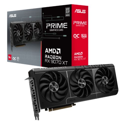 Asus PRIME AMD Radeon RX 9070 XT OC 16GB DDR6 Graphics Card